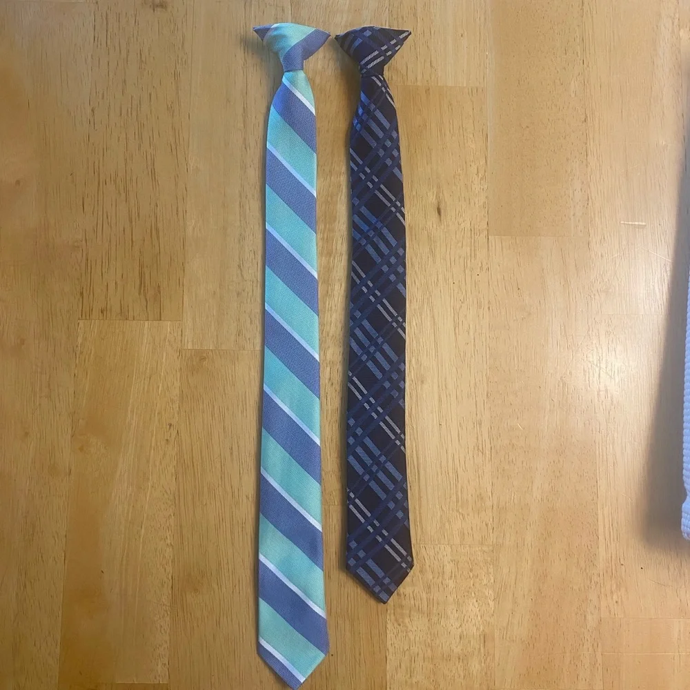 Stylish Striped and Plaid Kids Ties